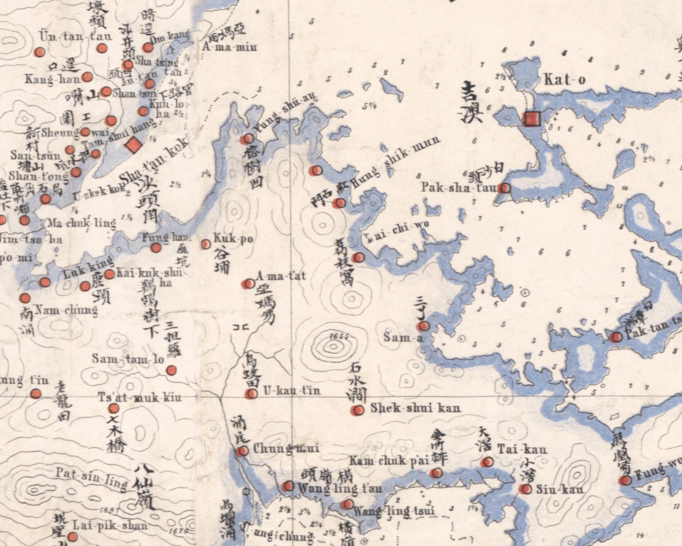 1866年《新安縣全圖》記載吉澳