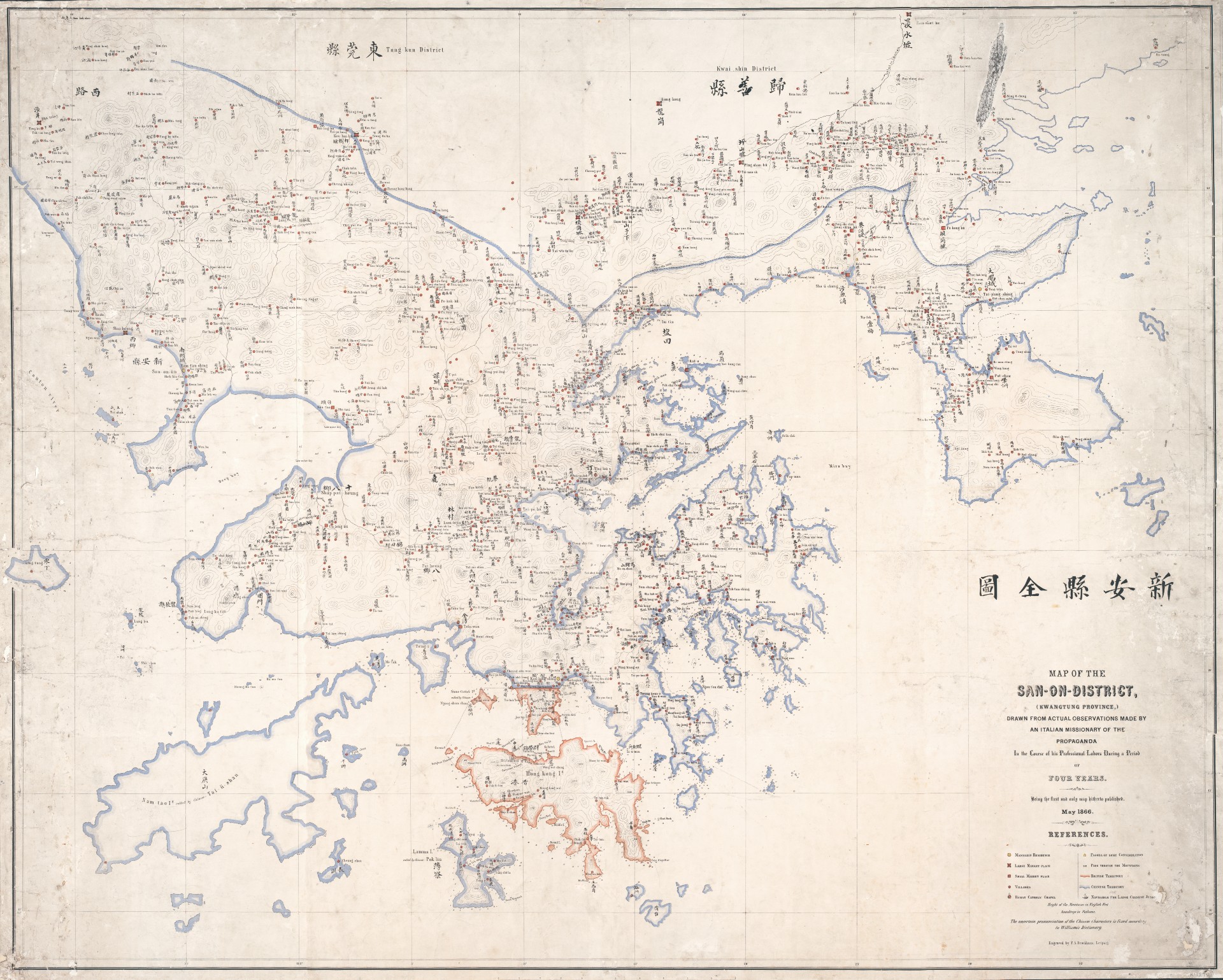 1866年《新安縣全圖》