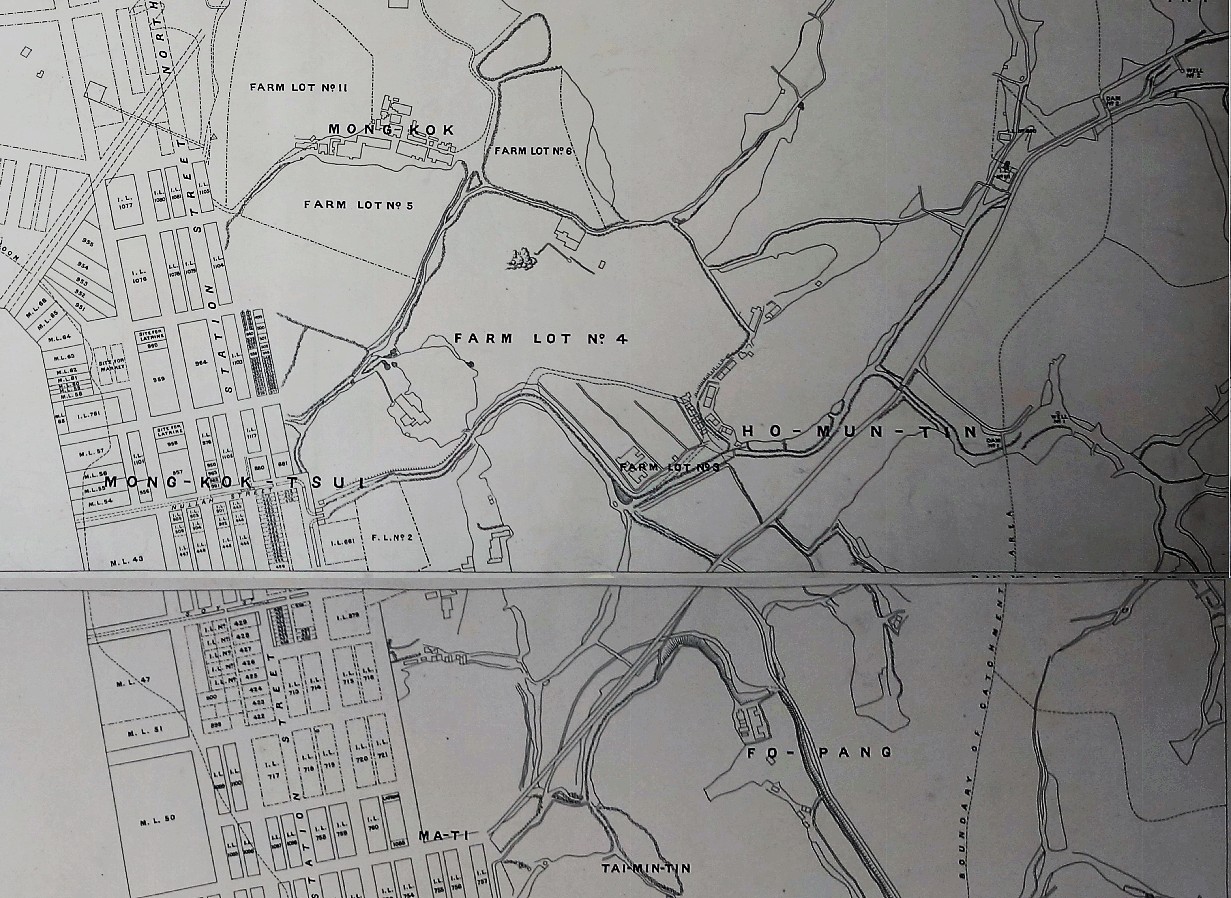 1901年港府工務局的《九龍規劃圖》，是對「何文田」一名的首次記載。（英國國家檔案館藏）
