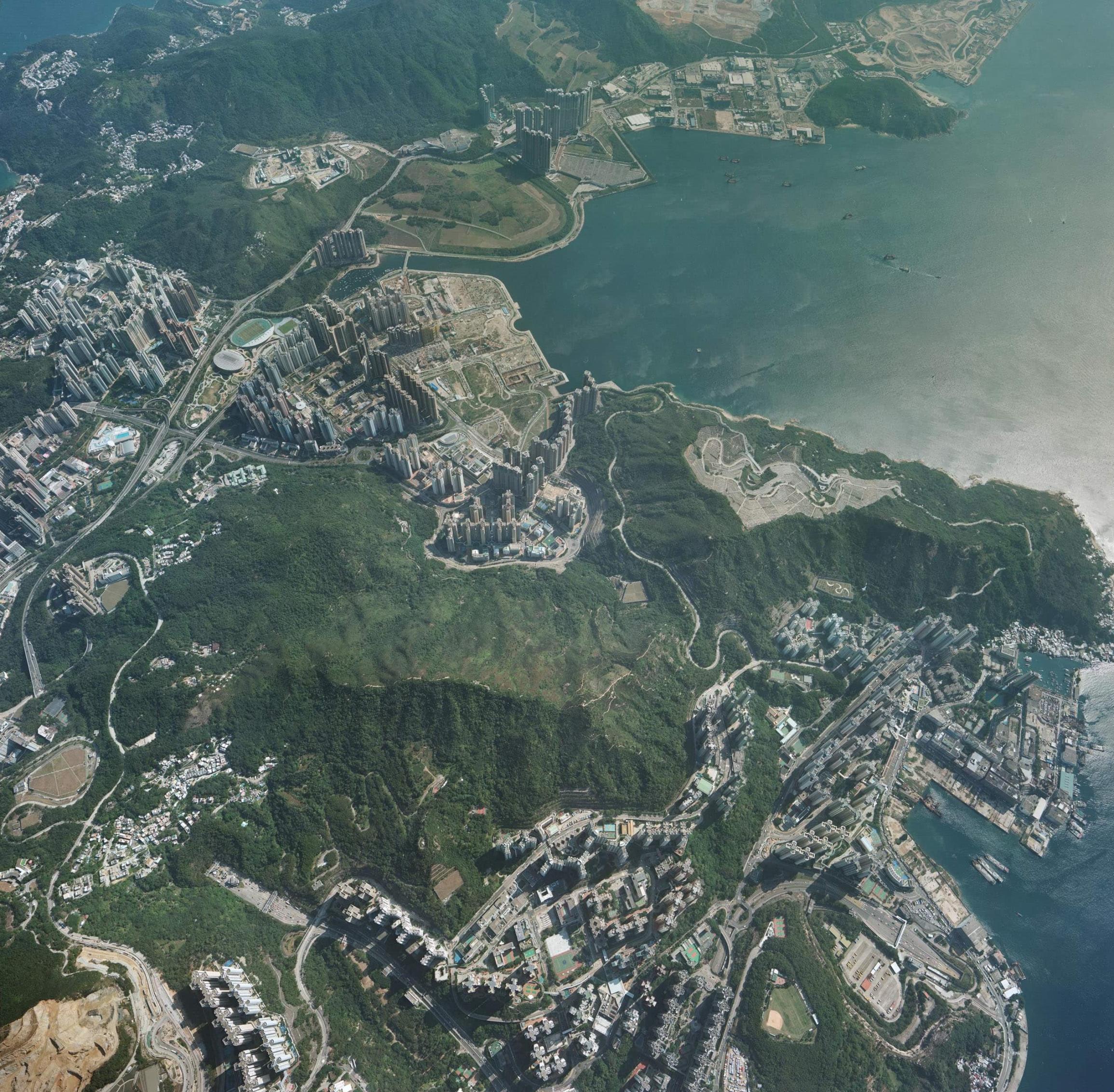 2014年的將軍澳。(圖片來源：地政總署「香港地理數據站」）