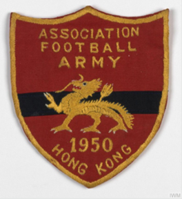 1950年駐港英國陸軍足球隊的隊徽（圖片來源：Imperial War Museum）