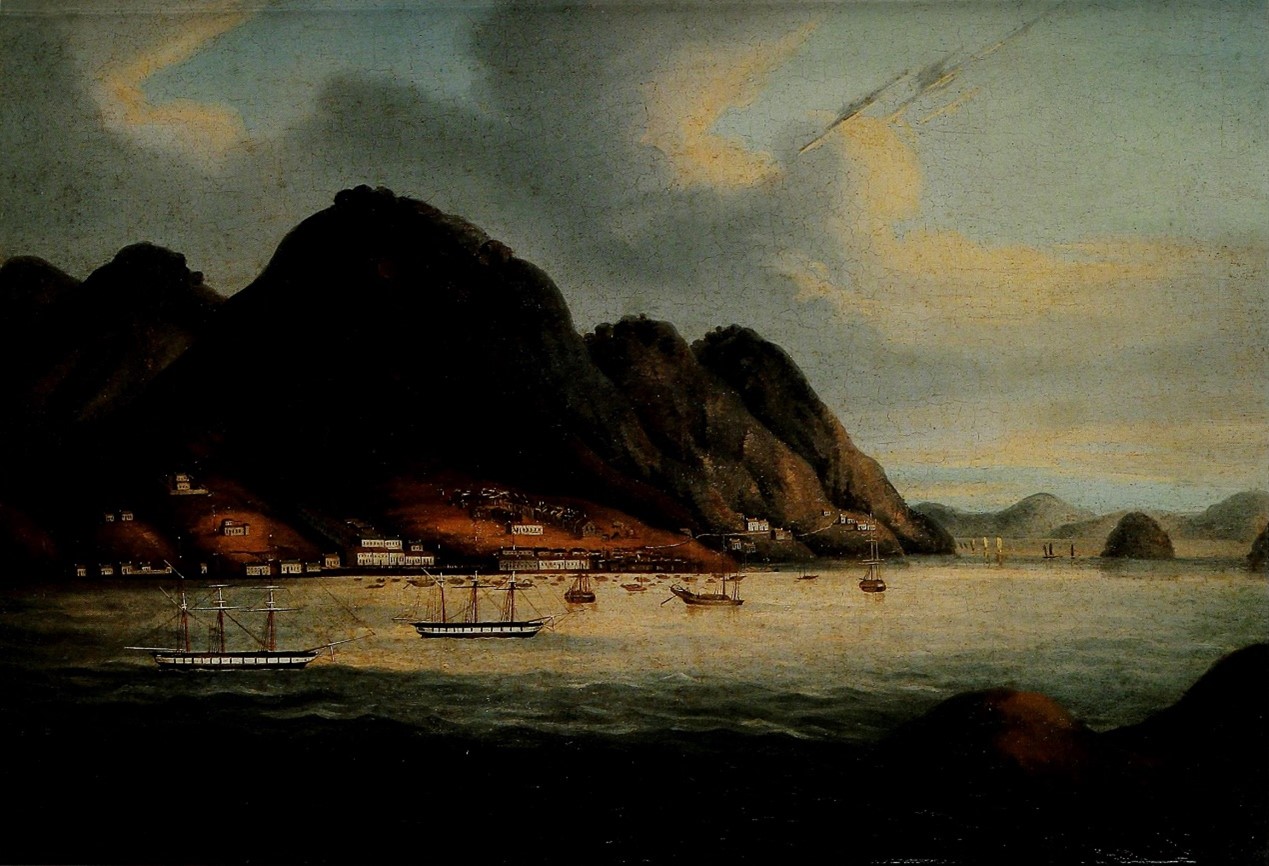 19世約中葉的香港島畫像（圖片來源：維基百科）