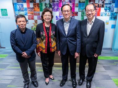 與香港大學專業進修學院董事局主席陳坤耀教授交流會面